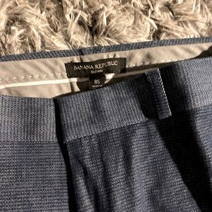 Blue wool Banana Republic cropped dress pants